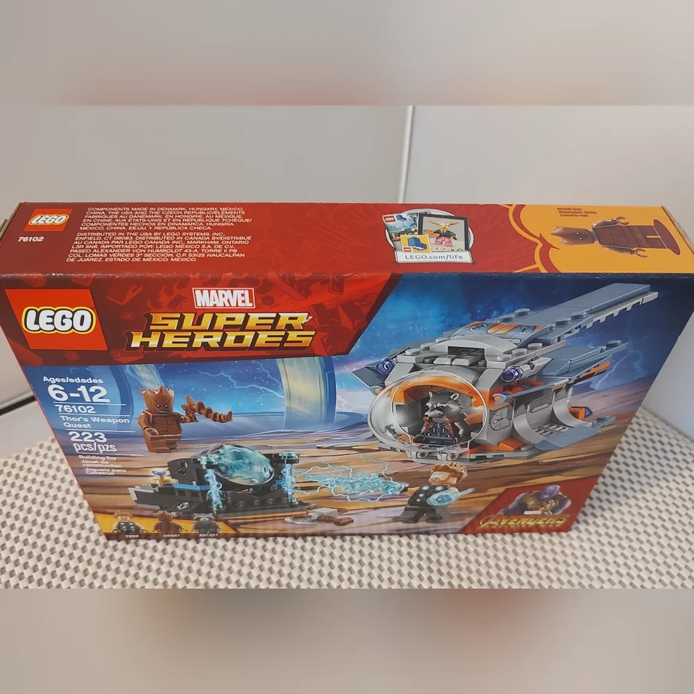 Lego 76102 Thor's Weapon Quest Marvel Super Heroes Avengers Infinity War Build